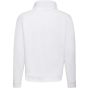 fruit of the loom Classic zip neck sweat white