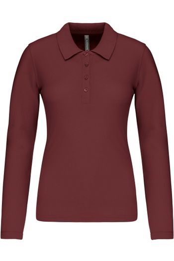 Image produit Polo piqué manches longues femme 