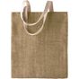Kimood Sac en toile de jute teint 100% naturel natural/military_green