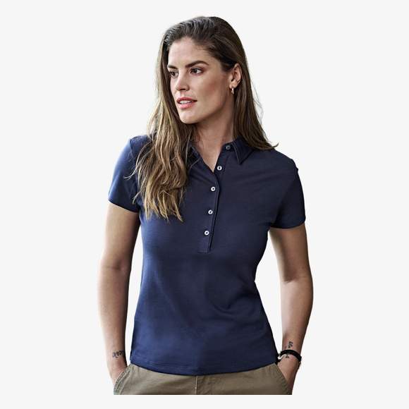 Women's pima cotton polo tee jays