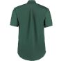 Kustom Kit Premium Oxford Shirt Short Sleeve Bottle green