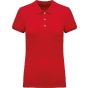 Kariban Polo piqué manches courtes femme red