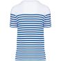 Kariban T-shirt marin col rond Bio homme white/royal_blue_stripe