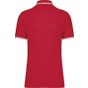 Kariban Polo homme manches courtes à liserés contrastés red/white