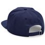 Beechfield Casquette 5 pans style déstructuré en coton biologique oxford_navy