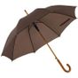 L-merch Automatic Umbrella With Wooden Handle Tango dark_brown