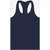 Bella Women's jersey racerback tank navy