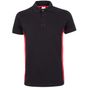 Velilla Polo bicolore manches courtes black/red