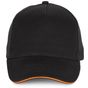 K-up Casquette - 5 panneaux black/orange