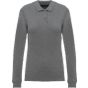 Kariban Polo piqué manches longues Bio180 femme grey_heather