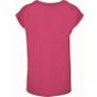 Build Your Brand Ladies Extended Shoulder Tee hibiskus_pink