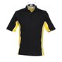 kustom kit Gamegear Track Polo black/yellow/white