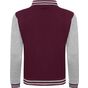 AWDis Just Hoods Veste Varsity burgundy/heather_grey