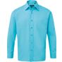 Premier Chemise popeline à manches longues pour homme turquoise