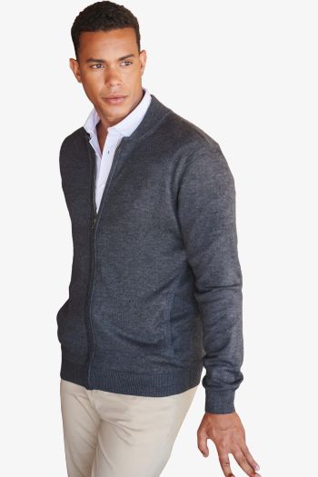 Image produit Unisex zip through cardigan