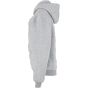 Build Your Brand Ladies Loose Fit Zip Hoody Heather grey