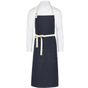 SG Accessories - Bistro Santorini - Contrasted Bib Apron with Pocket navy