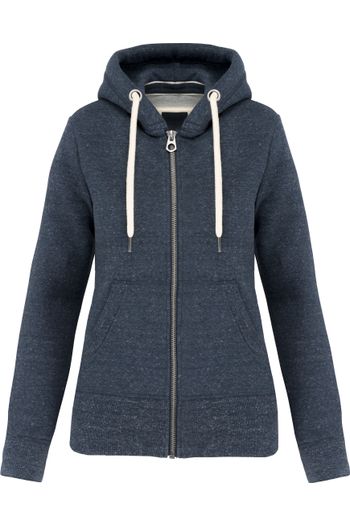 Image produit Sweat-shirt vintage zippé à capuche femme