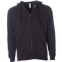 Independent Unisex Midweight Special Blend Raglan Zip Hood black