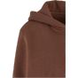 Build Your Brand Ladies Fluffy Zip Hoody Chocolate brown