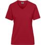 James&Nicholson Ladies´ Bio Workwear T-Shirt red