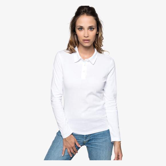 Polo jersey manches longues femme kariban