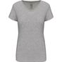 Kariban T-shirt col V manches courtes femme light_grey_heather