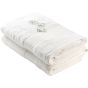 A&R Serviette de bain en bambou naturel White