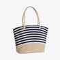 kimood Sac shopping style marin en toile de jute 