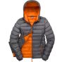 Result Womens Snow Bird hooded jacket grey/orange