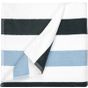 The One Towelling Beach Towel Stripe anthracite/light_blue/white