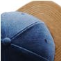 Beechfield Snapback à visière en daim denim_blue