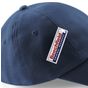 Beechfield Casquette en coton sergé épais profil bas french_navy