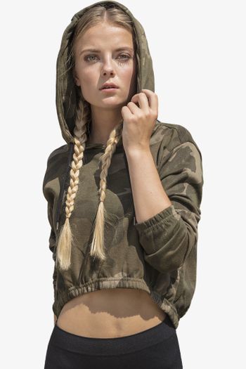 Image produit Ladies Camo Cropped Hoody