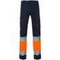 Velilla Pantalon stretch bicolore navy/fluo_orange