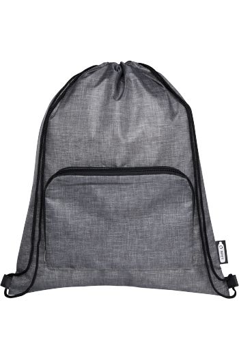 Image produit Sac pliable 7L recyclé avec cordon de serrage Ash
