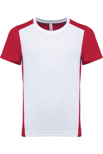 Image produit T-shirt de sport écoresponsable bicolore enfant