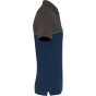 WK Designed To Work Polo bicolore écoresponsable manches courtes unisexe navy/dark_grey