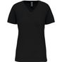 Kariban T-shirt BIO150IC col V femme black