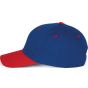 K-up Casquette - 6 panneaux royal_blue/red
