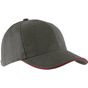 K-up Orlando - Casquette 6 panneaux slate_grey/red