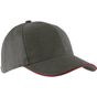 k-up Orlando - Casquette 6 panneaux slate_grey/red