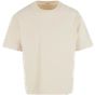 Build Your Brand Cropped Oversized Tee sand
