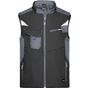 James&Nicholson Workwear Softshell Vest -STRONG- - black/carbon - M