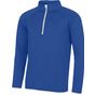 AWDis Just Cool Cool ½ zip sweatshirt royal_blue/arctic_white