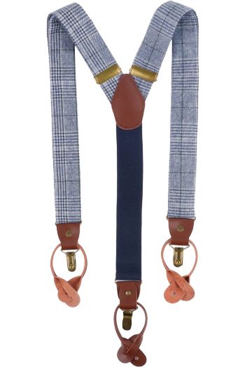 Suspenders urban-glencheck - Navy