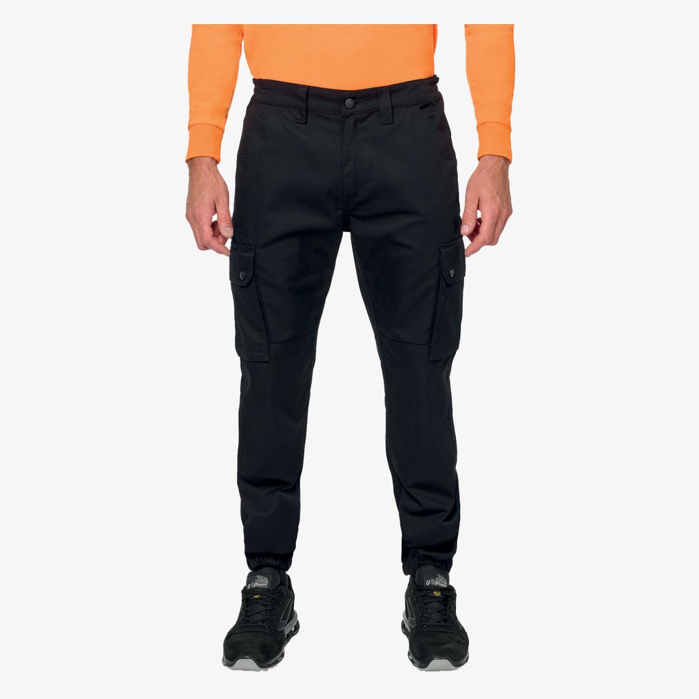 Pantalon cargo unisexe avec bas élastiqué WK-Designed-To-Work