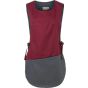 karlowsky Work smock bea anthracite bordeaux