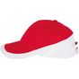 k-up Racing - casquette bicolore 6 panneaux red/white