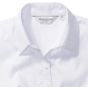 Russell Chemise à chevrons cintrée manches courtes femme white